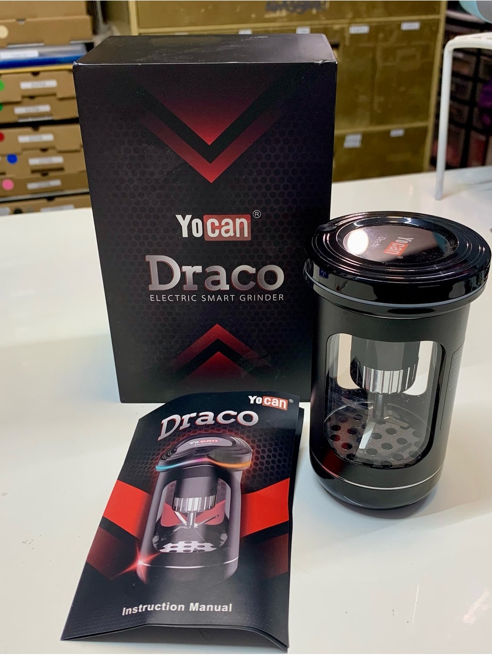 Yocan Draco Electric Smart Grinder Rechargeable Herb Tobacco Spice (Open Box)